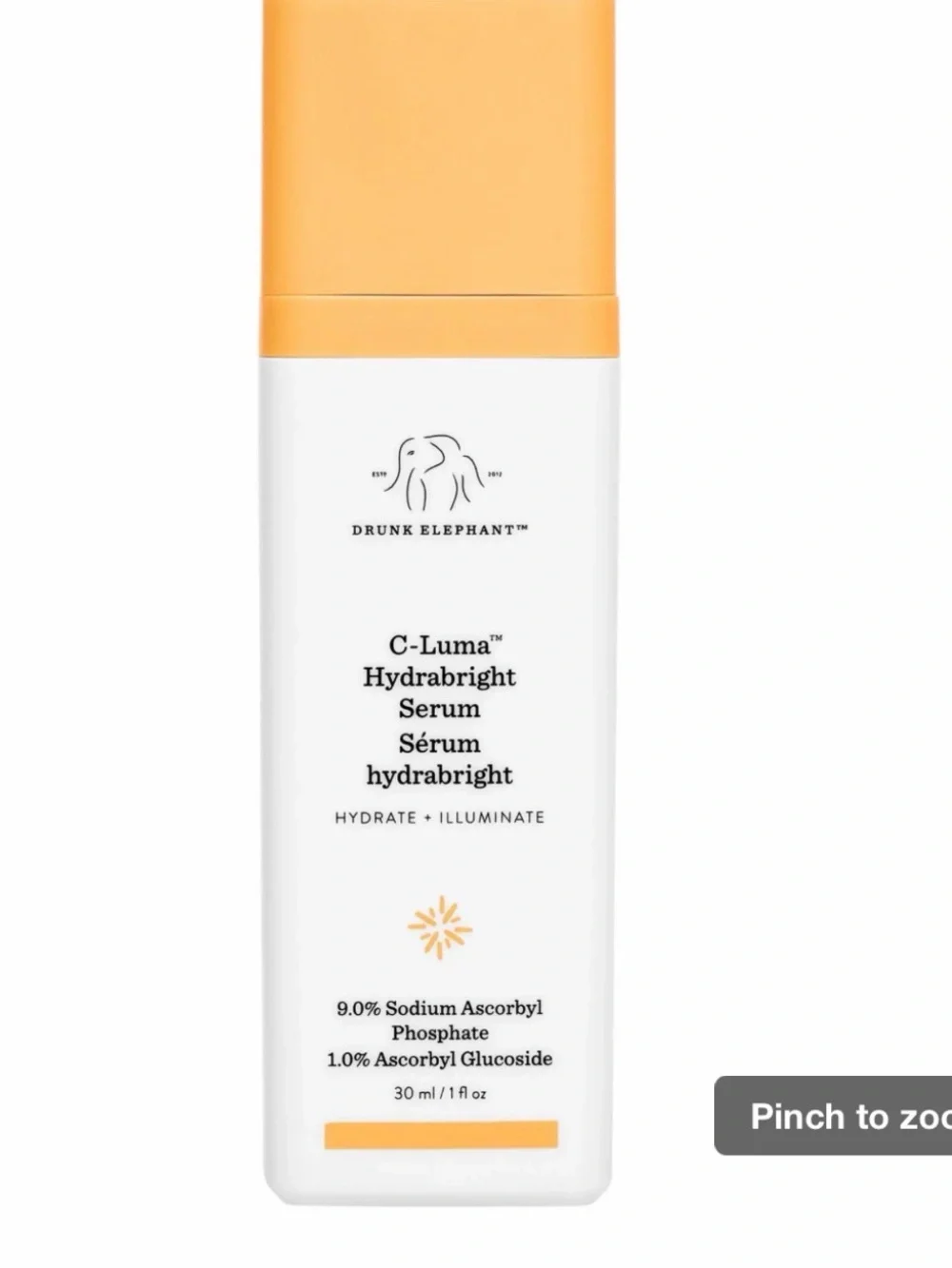 Drunk Elephant C-Luma Hydrabright Serum  30ml / 1fl oz NWT
